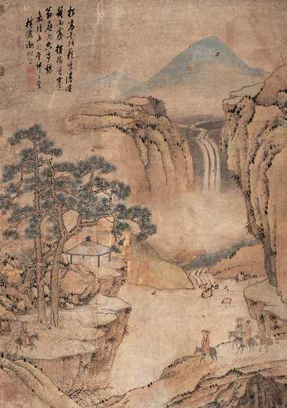 谢时臣 山水 中堂